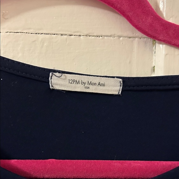 Elegant Navy Blue Women's Dress - Picture 4 of 4